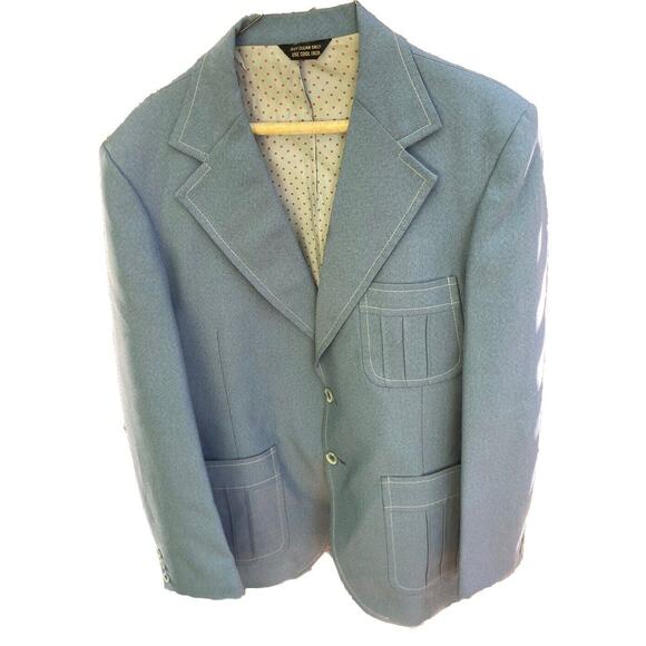 Vintage 1970s Leisure Suit 4 Piece Mens: Jacket, 30/42 Pants, Disco Groovy - Picture 7 of 16